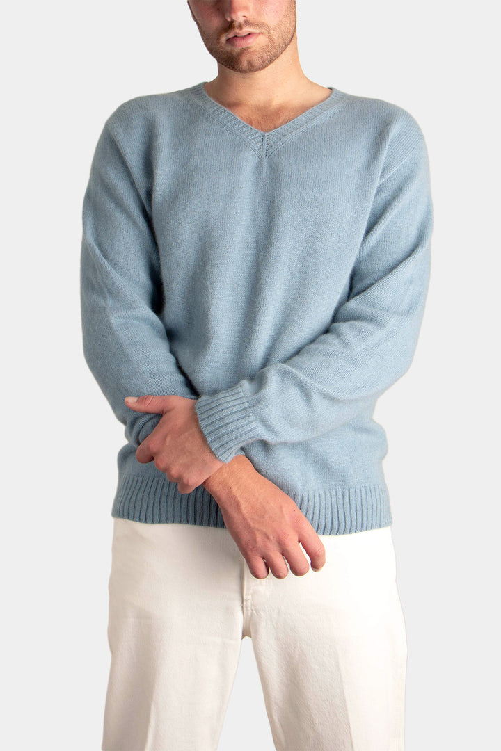 Mens Cirrus Vee Neck Sweater